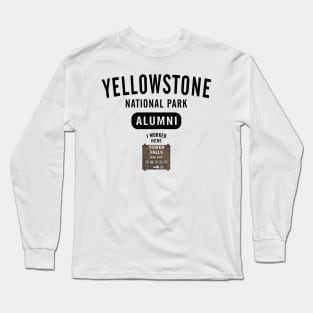 Tower Falls Yellowstone Alumni Long Sleeve T-Shirt